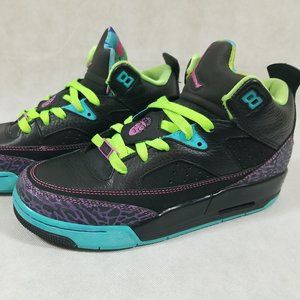 Nike Jordan Son of Low Shoes GS 6.5 Black Purple Green Sneakers